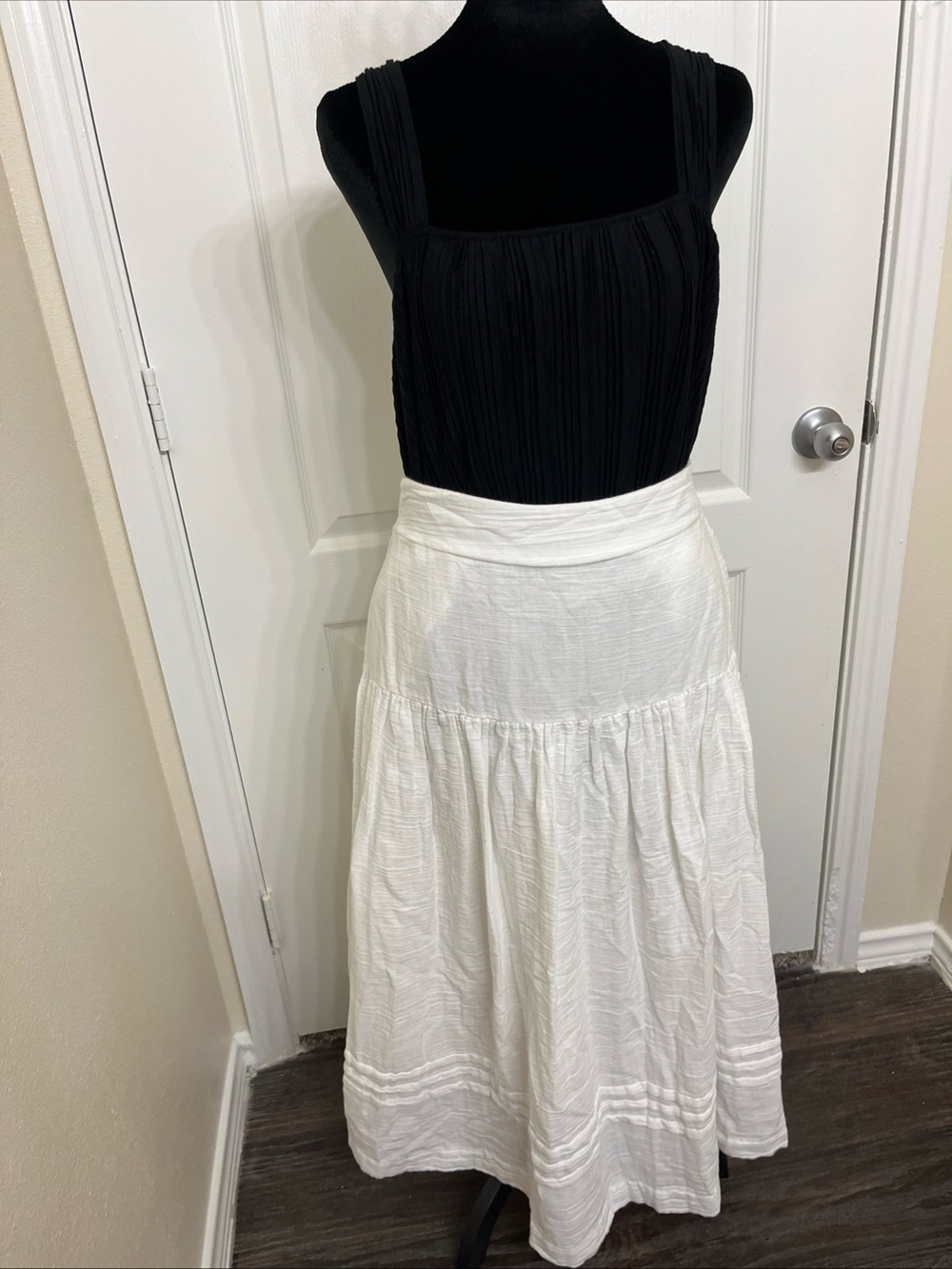 Anthropologie Inspired by ON 34Th Women's White Maxi Skirt Size Large NWOT Boho - Picture 3 of 11